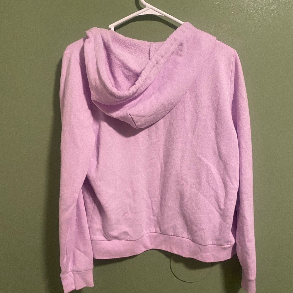 PINK Victoria's Secret Light Pink Hoodie with Silver Script - Picture 2 of 5